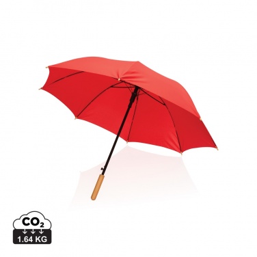 Logotrade liikelahjat kuva: 23" Impact AWARE™ RPET 190T auto-open bambusateenvarjo
